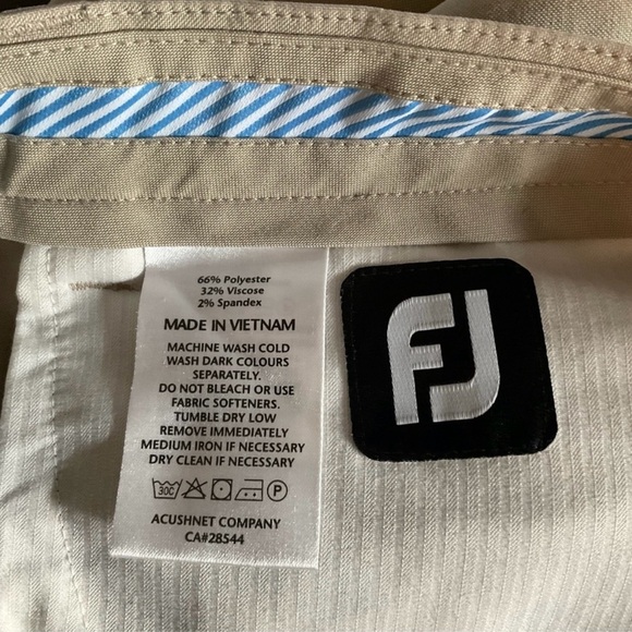 FootJoy FJ 5 Pocket Performance Golf Pants
Stretch
Men’s Size 30x31 
Tan Khaki - Picture 5 of 7